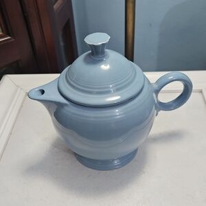 Fiesta Periwinkle Blue Ceramic Teapot